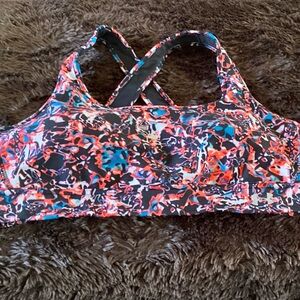 Colorful Abstract Under Amour Compression Women's Sports Bra